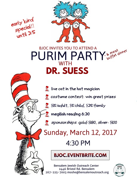 Purim Party with Dr. Seuss