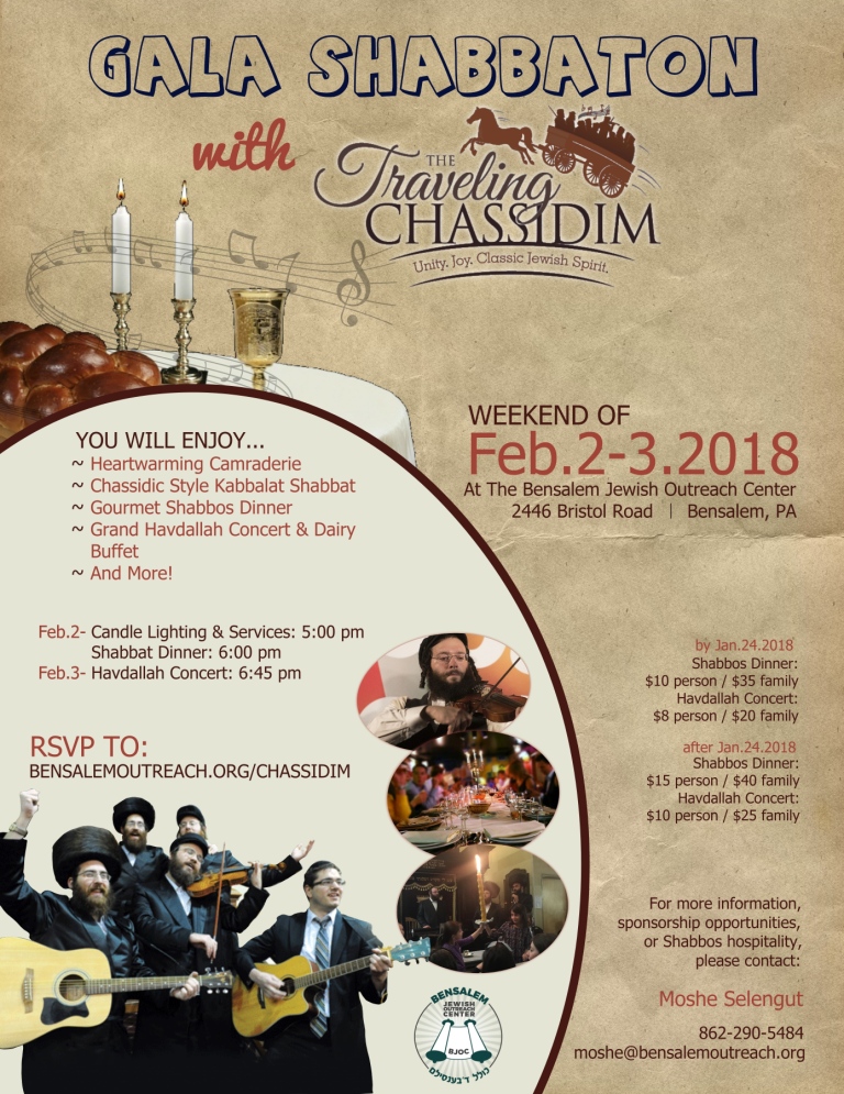 Shabbaton with The Traveling Chassidim