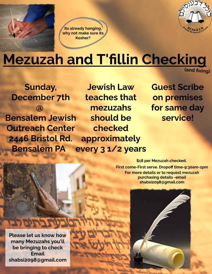 Mezuzah checking