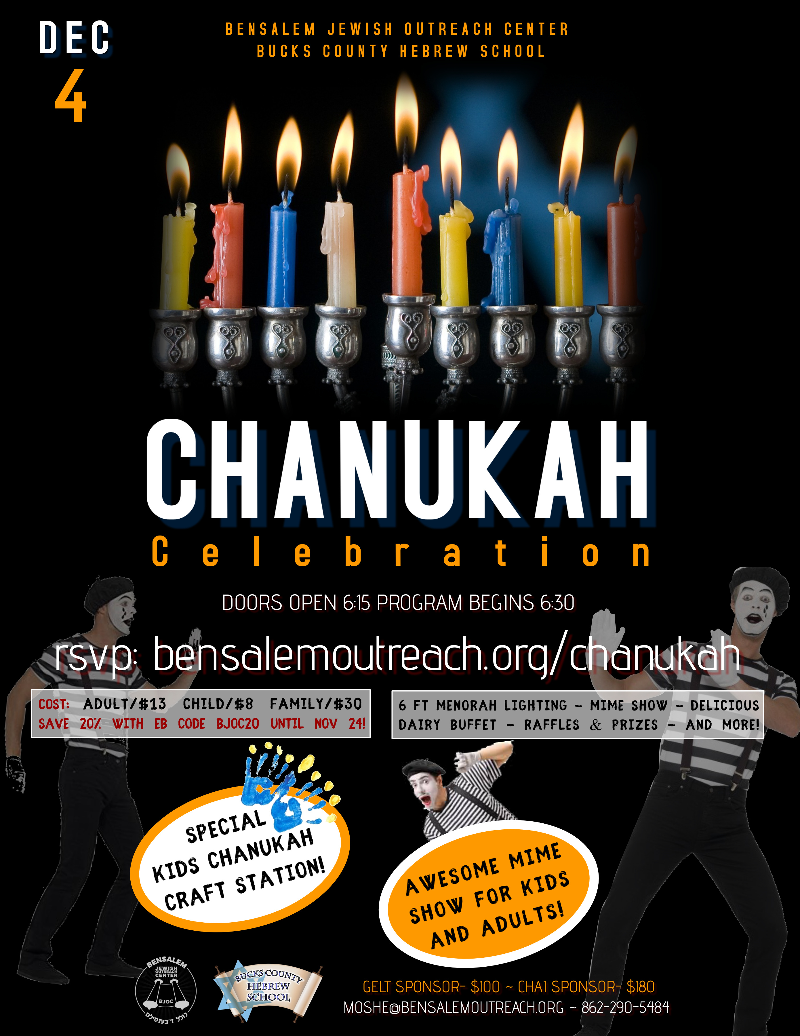 Chanukah Party and Mime Show