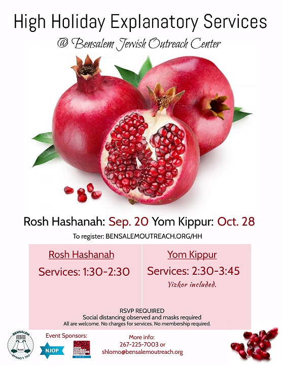 High Holiday's Explanatory Services
