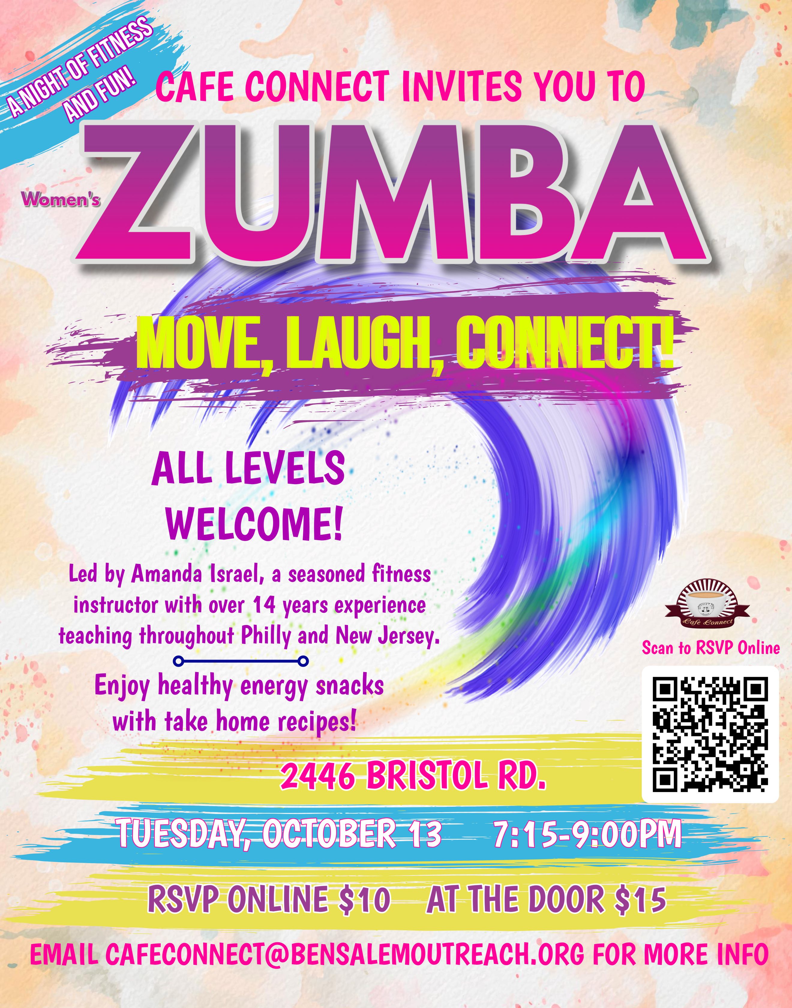 Zumba Dance Class for all levels!
