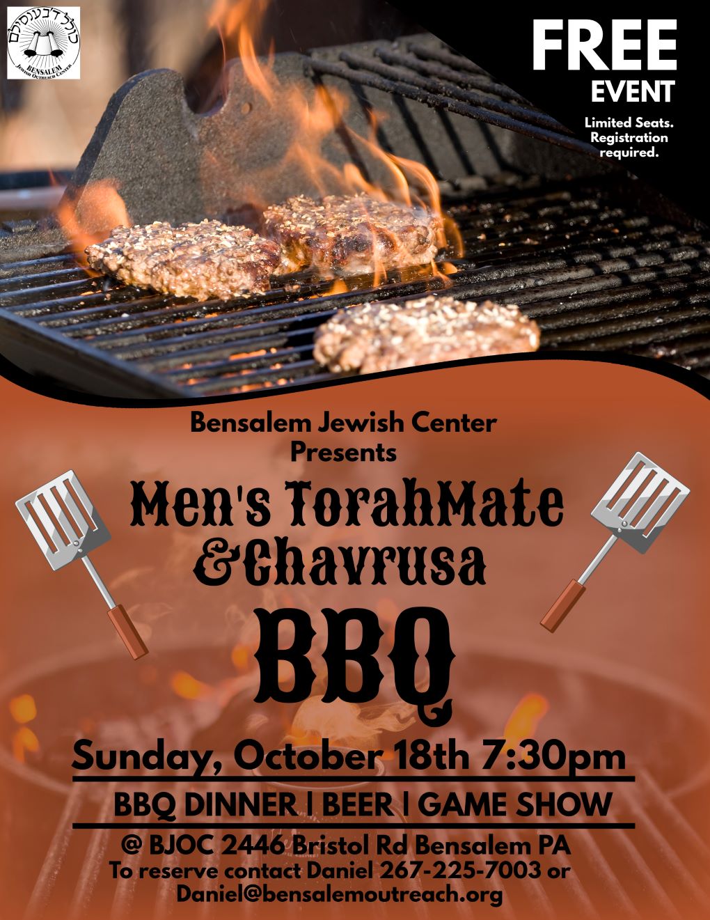Mens Torahmates BBQ!!!