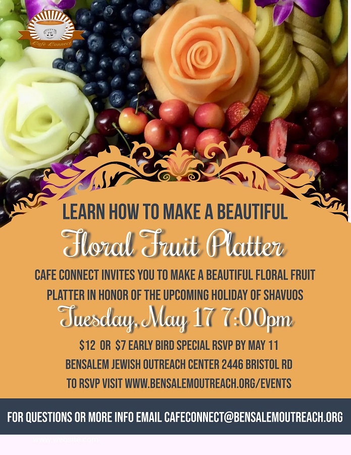 Cafe Connect- Floral Fruit Platters