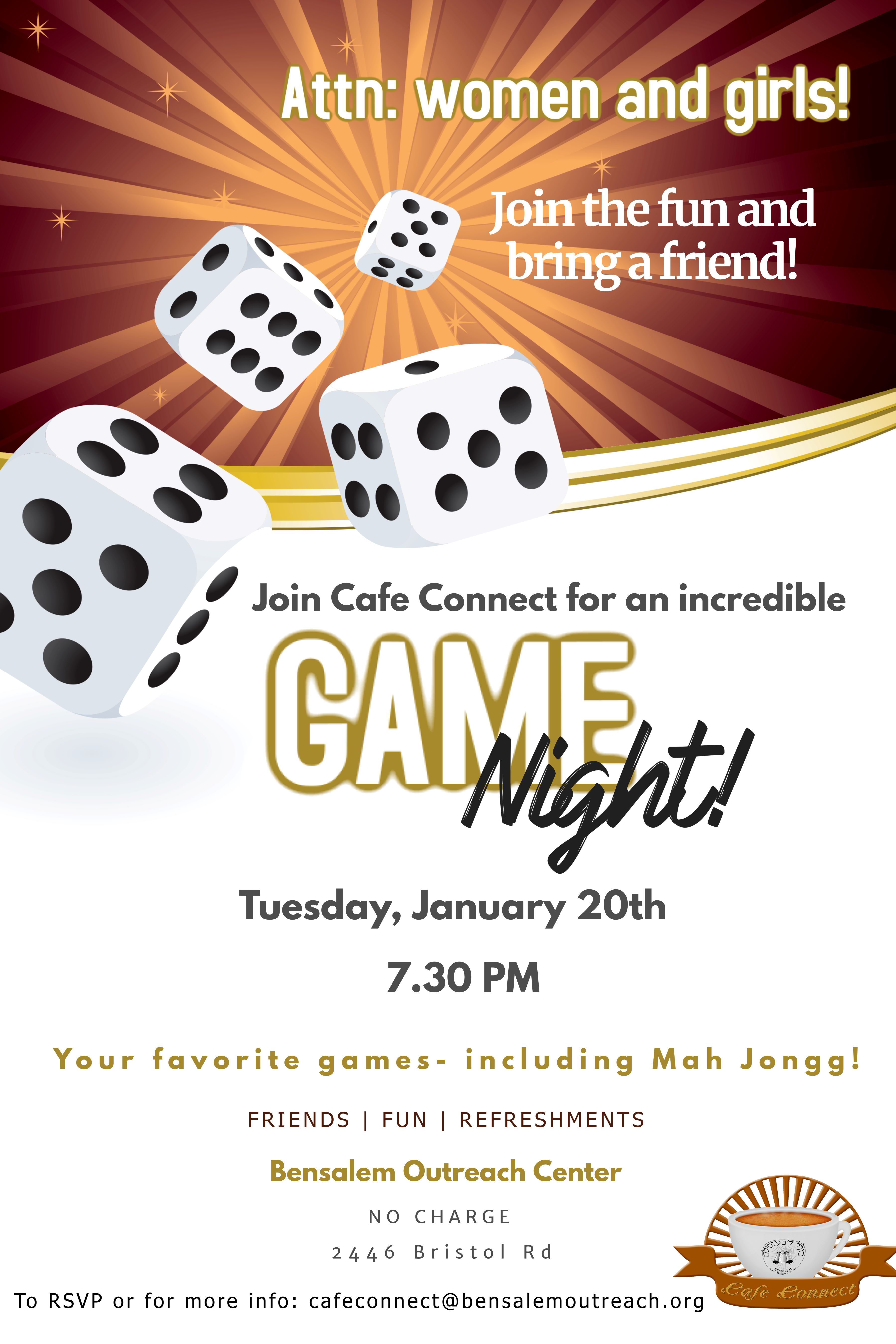 Cafe Connect: Game Night