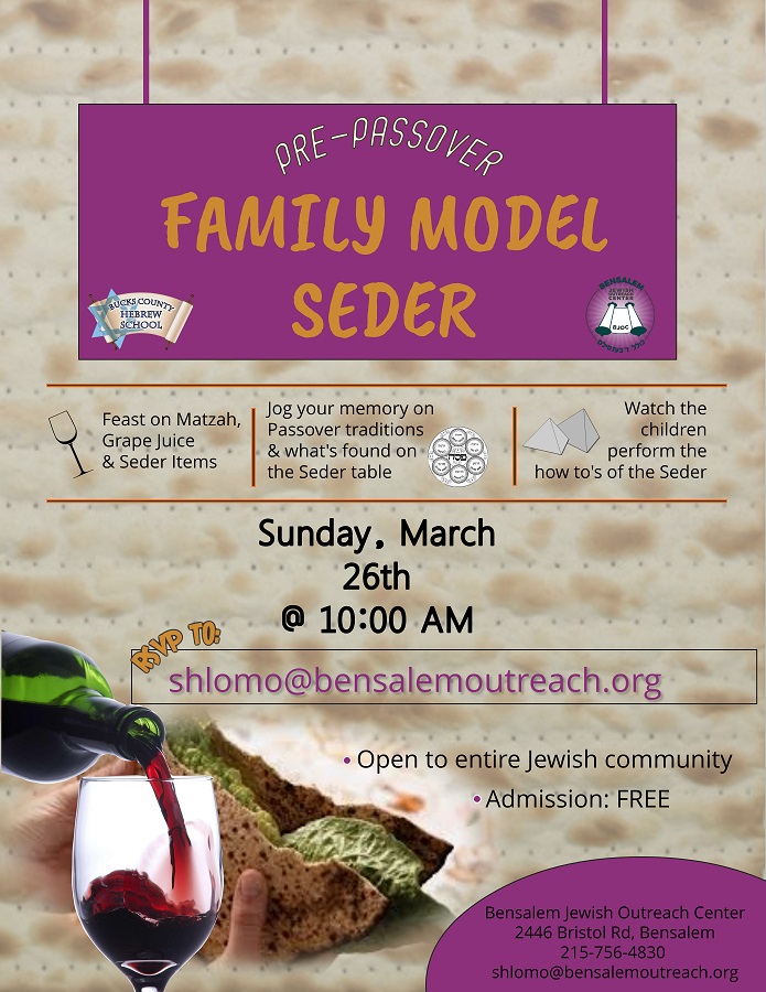 Family Style Model Seder