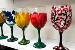 Cafe Connect- Glass Painting