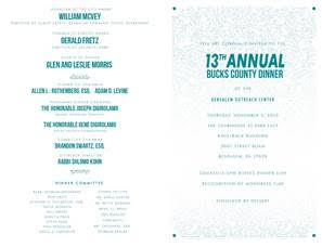 BJOC Thirteenth Annual Bucks County Dinner